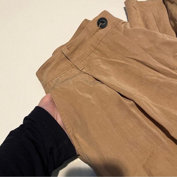 Rag & Bone Ivy Culotte Pants Womens 6 Dark Khaki Wide Leg Cropped - Picture 5 of 7